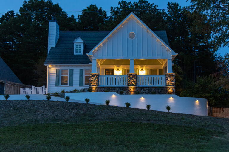 how to plan a landscape lighting project