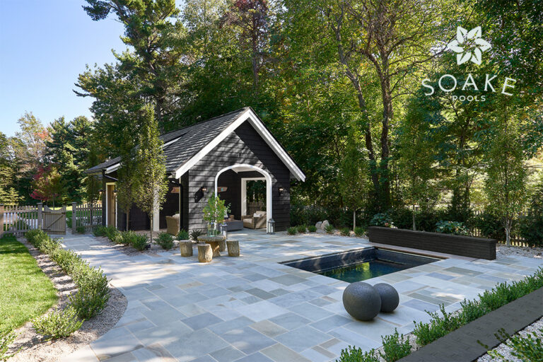 resort-style backyard